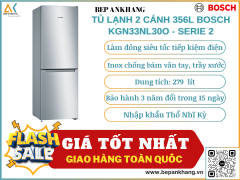 Tủ lạnh 2 cánh 356L Bosch KGN33NL30O - Serie 2